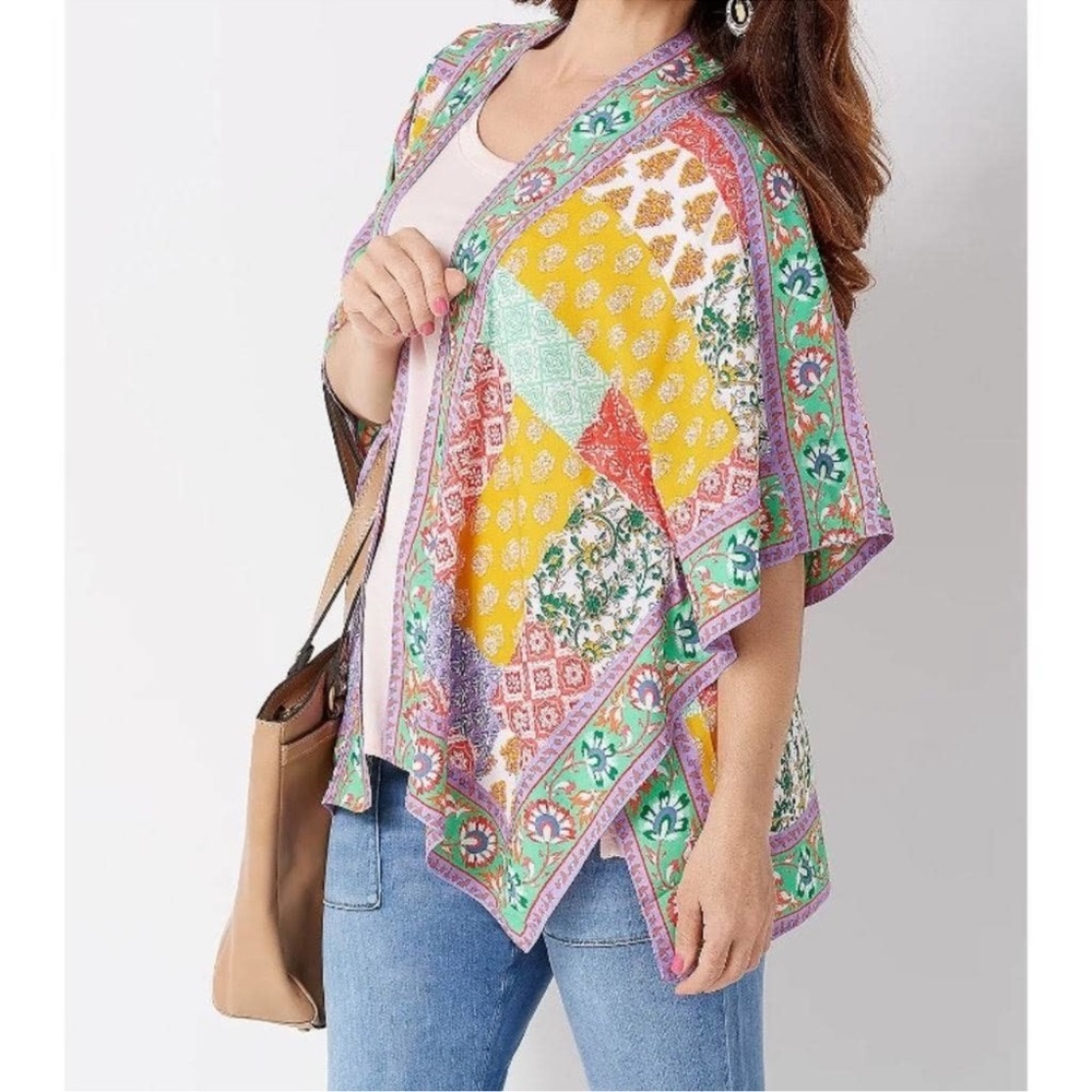 Tolani Collection Raelyn Patchwork Kimono